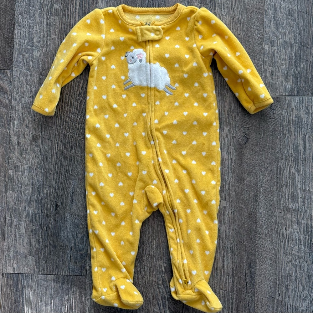 Yellow Sheep Fleece Footie (Bundle!)